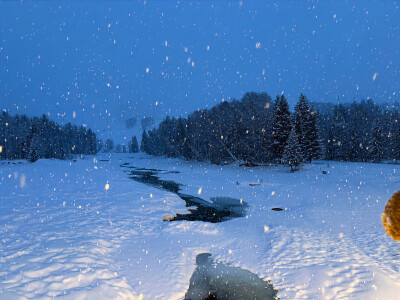 冬日背景图 蓝调背景图