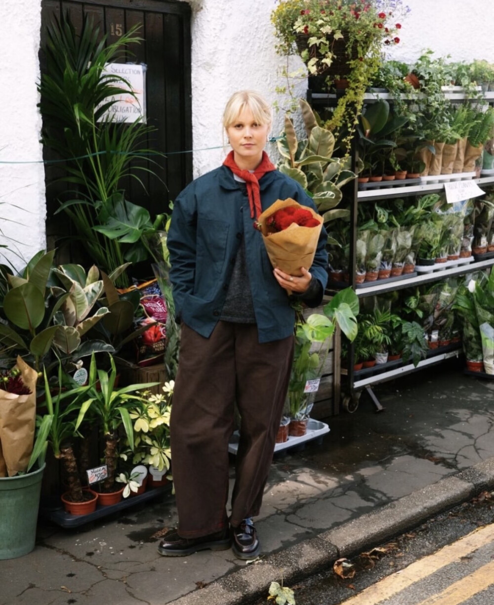 丝巾 街拍 穿搭