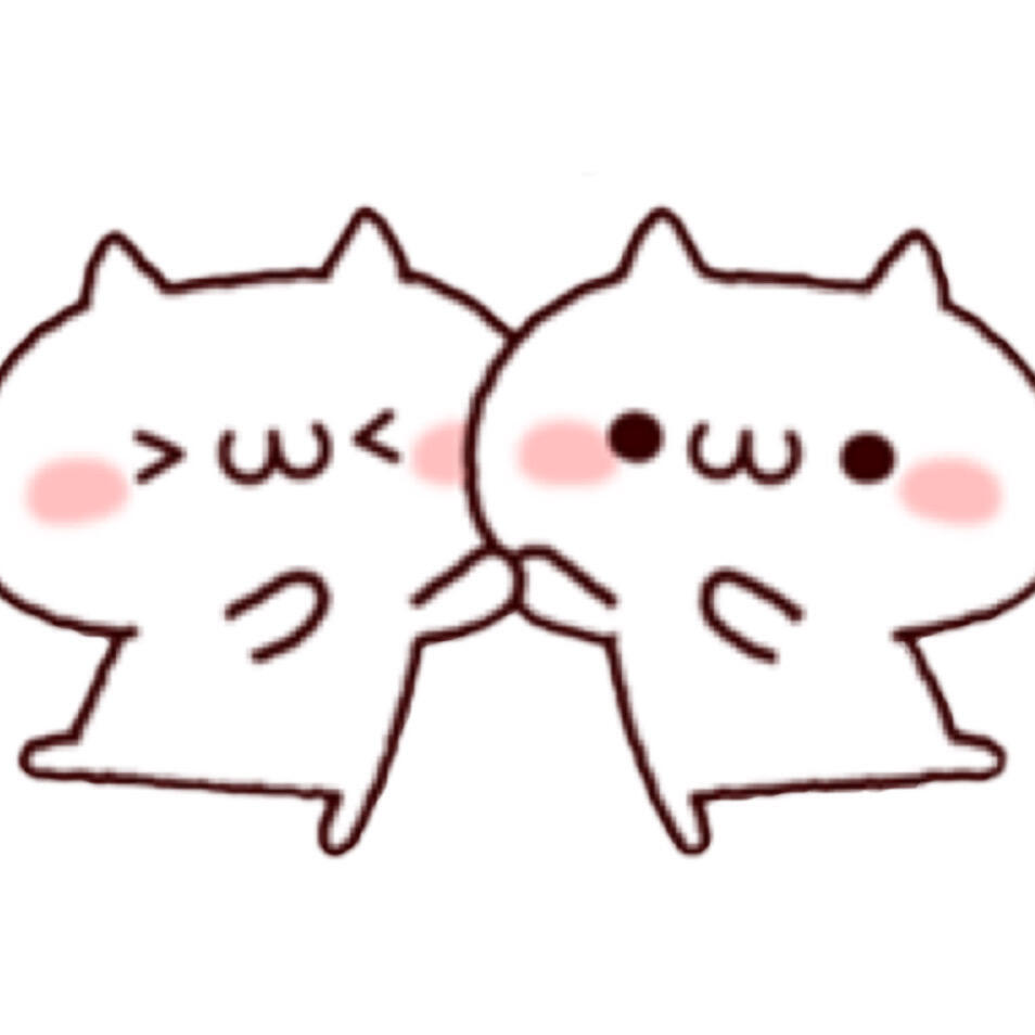 双人猫咪可爱头像