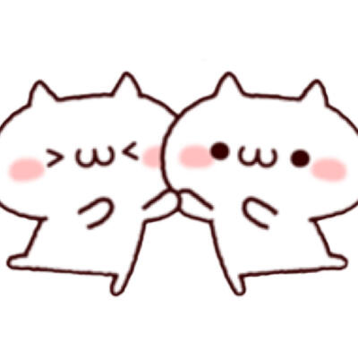 双人猫咪可爱头像