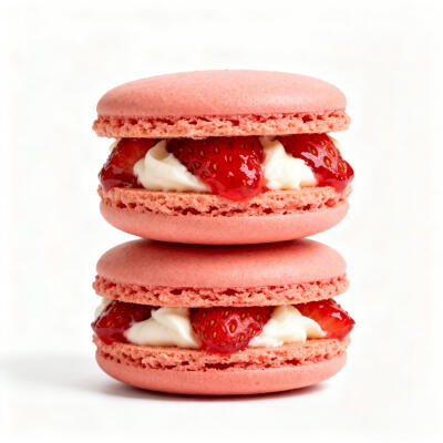 草莓甜品白底头像