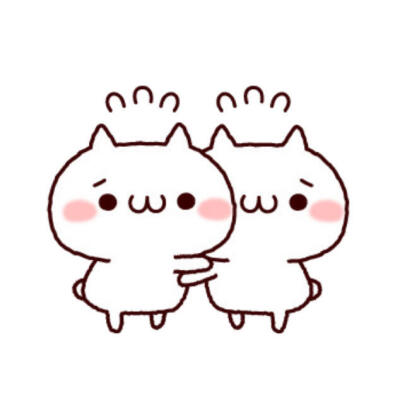 双人猫咪可爱头像