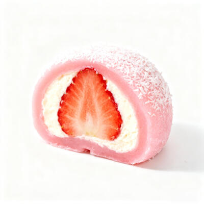 草莓甜品白底头像