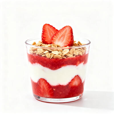 草莓甜品白底头像