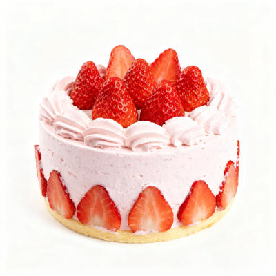 草莓甜品白底头像