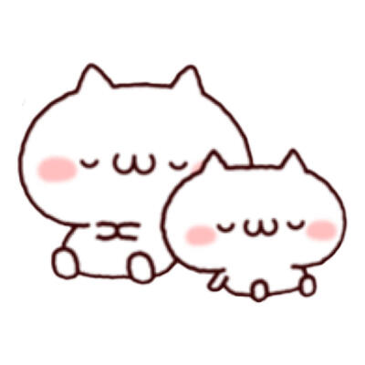 双人猫咪可爱头像