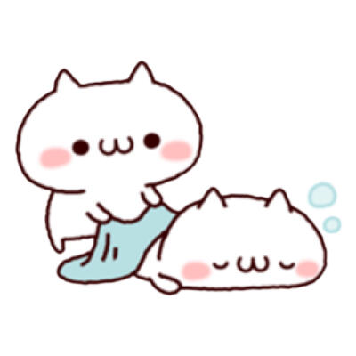 双人猫咪可爱头像