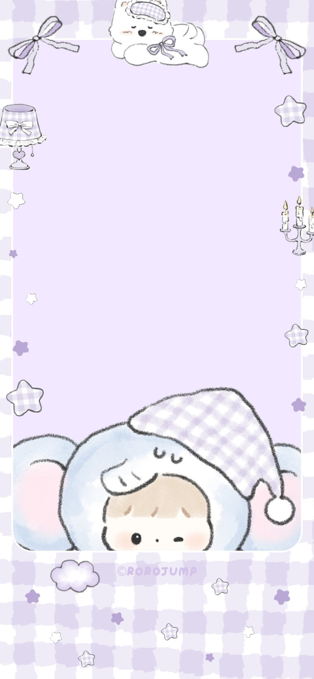 当月光染上薰衣草的颜色
小象便会踏着星星出行