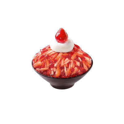 刨冰冰激凌白底头像