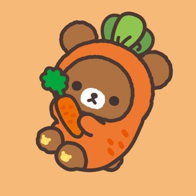 轻松熊茶小熊可爱头像