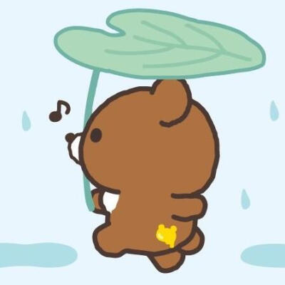 轻松熊茶小熊可爱头像