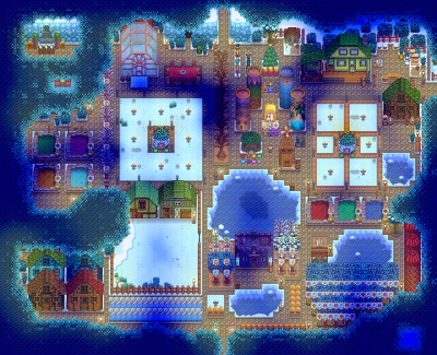 星露谷物语1.6森林农场布局，是自己装修布局的哦