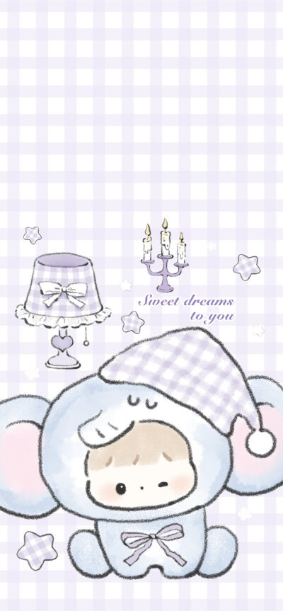 她用星光纺成浅紫色的纱
为小象铺好柔软的贝壳床风 在窗外散步
而梦早已在均匀的呼吸中发芽