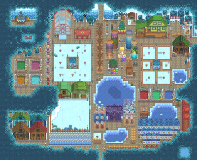 星露谷物语1.6森林农场布局，是自己装修布局的哦