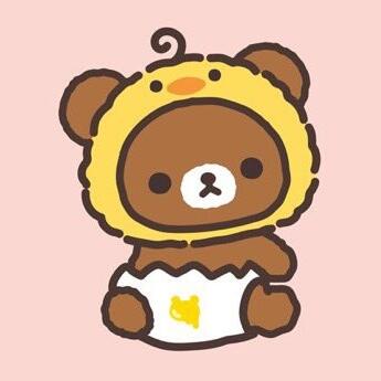 轻松熊茶小熊可爱头像