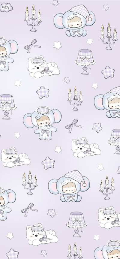 她用星光纺成浅紫色的纱
为小象铺好柔软的贝壳床风 在窗外散步
而梦早已在均匀的呼吸中发芽