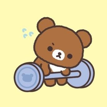 轻松熊茶小熊可爱头像