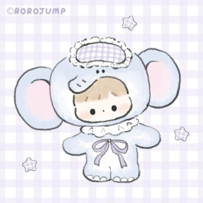 她用星光纺成浅紫色的纱
为小象铺好柔软的贝壳床风 在窗外散步
而梦早已在均匀的呼吸中发芽