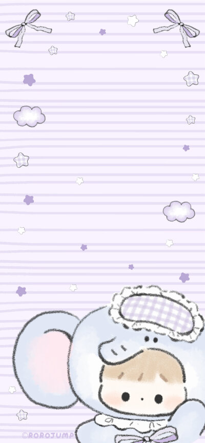 当月光染上薰衣草的颜色
小象便会踏着星星出行