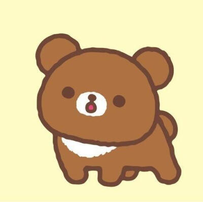 轻松熊茶小熊可爱头像