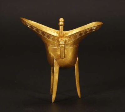 明代 回纹金爵杯观复博物馆 藏