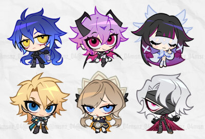 原神 菲林斯 杜林 少女哥伦比娅 法尔伽 木偶桑多涅 猎月人
画师未知