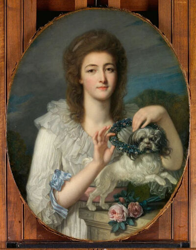 《Princess Varvara Nikolaevna Gagarina》约1780-1782年，布面油画，80 x 63.5 cm美国-纽约大都会艺术博物馆收藏