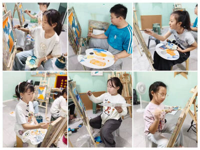 大师班·桂林山水
小学基础造型班《桂林山水》课后总结 25年9月13/14日
桂林山水甲天下，玉碧罗青意可参。本节课我们了解了桂林山水，并通过水粉形式表现出来。
通过观察图片，教师示范讲解，画面…