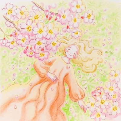 日本画家絵描き魔女，児玉恵理子。水溶彩铅清新少女风格。转载需署名！！！
作者见水印，转载需署名，不得商用。