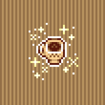 星露谷物语三倍浓缩咖啡临摹，纯手工临摹绘制