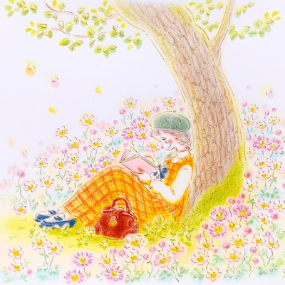 日本画家絵描き魔女，児玉恵理子。水溶彩铅清新少女风格。转载需署名！！！
作者见水印，转载需署名，不得商用。