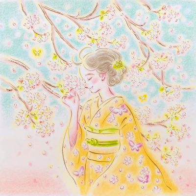 日本画家絵描き魔女，児玉恵理子。水溶彩铅清新少女风格。转载需署名！！！
作者见水印，转载需署名，不得商用。