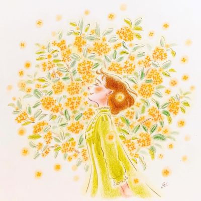 日本画家絵描き魔女，児玉恵理子。水溶彩铅清新少女风格。转载需署名！！！
作者见水印，转载需署名，不得商用。