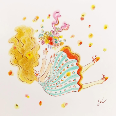 日本画家絵描き魔女，児玉恵理子。水溶彩铅清新少女风格。转载需署名！！！
作者见水印，转载需署名，不得商用。