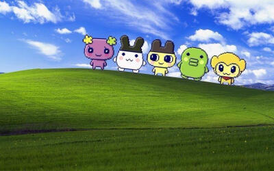 拓麻歌子可爱背景图