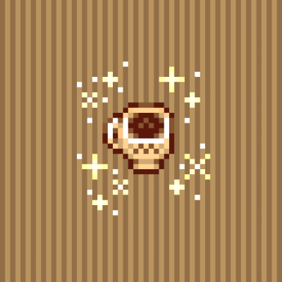 星露谷物语三倍浓缩咖啡临摹，纯手工临摹绘制