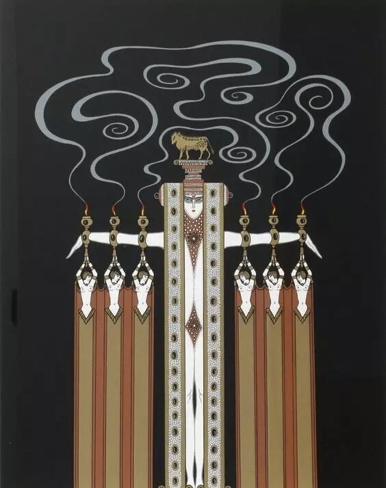 Romain de Tirtoff（1892年11月23日 - 1990年4月21日）是一名俄罗斯出生的法国艺术家和设计师，以假名Erté着称，法语发音为俄忒。他是一位多才多艺的二十世纪艺术家和设计师，在一系列领域蓬勃发展，包括时尚，珠宝，平面艺术，服装和电影，戏剧和歌剧以及室内装饰设计。