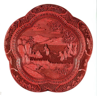 ▲ 清乾隆 剔红诗仙宝盒 故宫博物院藏