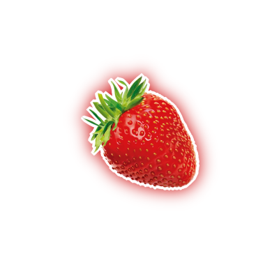 自制草莓水果头像，内有白底版