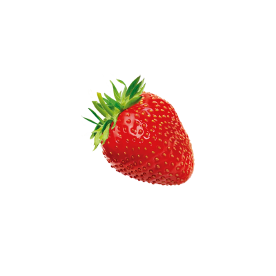 自制草莓水果头像，内有白底版