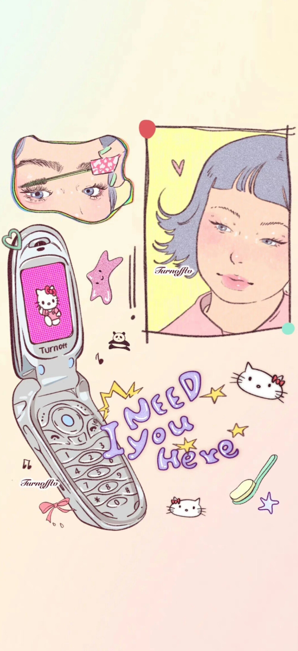 正能量壁纸
from小红书-关掉电视机，侵权删