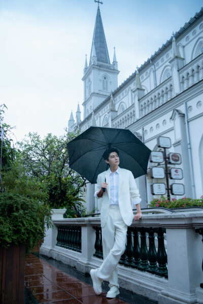 异国星光，雨中绽放