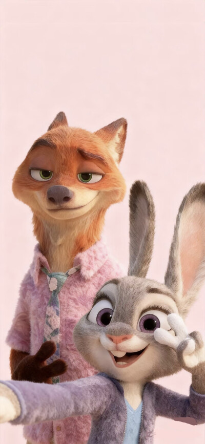 疯狂动物城主演 尼克狐尼克 朱迪
竖屏壁纸 锁屏