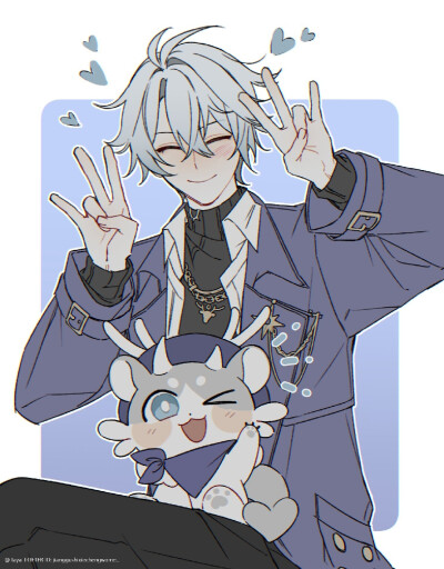 白厄 卡厄斯兰那
崩坏星穹铁道 画师未知（来源白厄日冕pv评论区）