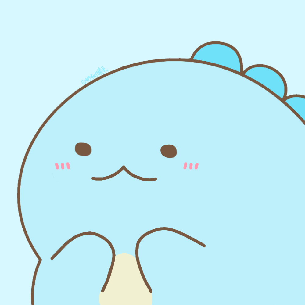 角落生物水龙momo版头像，是momo头像模板二改的，纯自己改模绘制