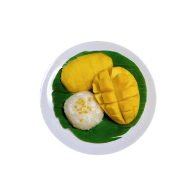 芒果糯米饭白底头像