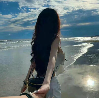 背影情侣头像可爱高级感情头男朋友女朋友