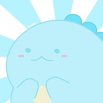 角落生物水龙momo版头像，是momo头像模板二改的，纯自己改模绘制