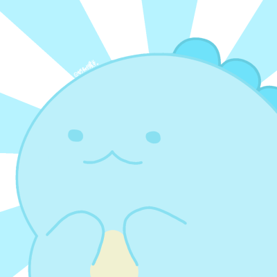 角落生物水龙momo版头像，是momo头像模板二改的，纯自己改模绘制