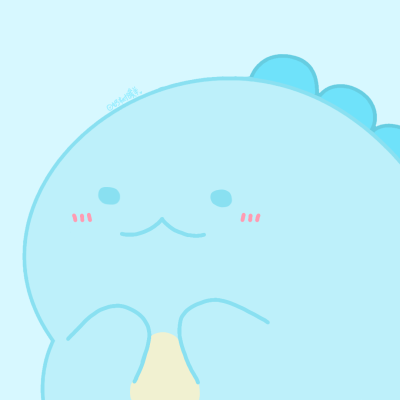 角落生物水龙momo版头像，是momo头像模板二改的，纯自己改模绘制